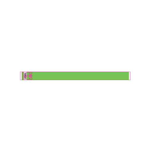 Club Pack of 100 Lime Plastic Tyvek Wristbands 10” - IMAGE 1