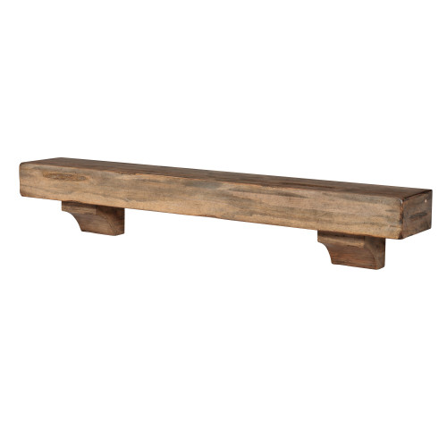 60” Khaki Beige Shenandoah Wood Shelf or Mantle Shelf - IMAGE 1