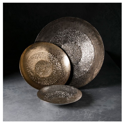 Set of 3 Sparkling Glossy Finished Decorative Vintage-Inspired Bowl, 23.25" - IMAGE 1