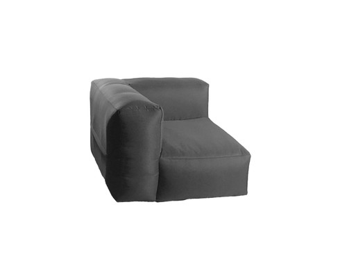 38” Gray Square Inflatable Indoor and Outdoor Patio Side Arm Chair - IMAGE 1