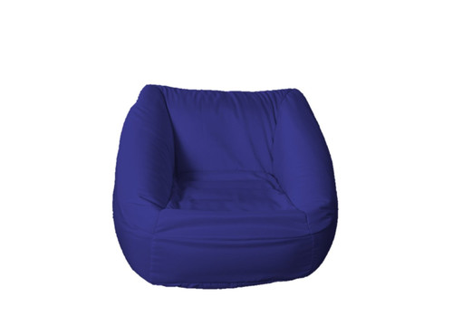 41” Blue Inflatable Outdoor Patio Lounge Chair with Cover - IMAGE 1