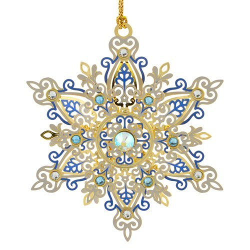 ChemArt 3.25" Collectible Keepsakes Shimmering Snowflake Christmas Ornament - IMAGE 1