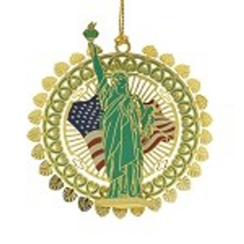 ChemArt 3.25" Collectible Keepsakes Statue of Liberty Christmas Ornament - IMAGE 1