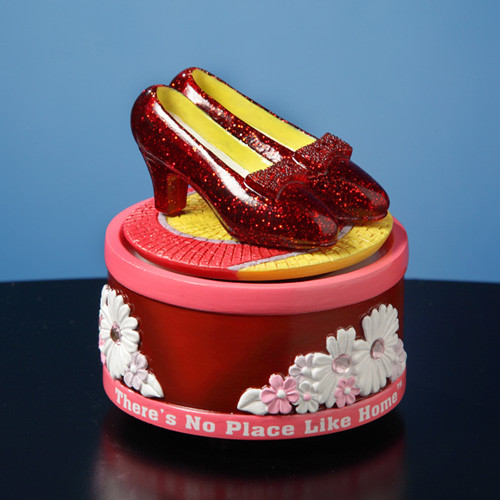 3.15" Animated Musical No Place Like Home "Ruby Slippers" Mini Figurine - IMAGE 1