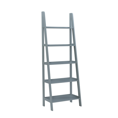Multi Storage Ladder Bookshelf - 72" - Gray - IMAGE 1