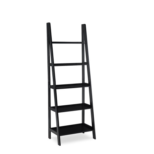 Multi Storage Ladder Bookshelf - 72" - Black - IMAGE 1