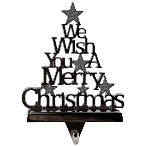 We Wish You a Merry Christmas Tree Stocking Holder - 6.25" - IMAGE 1