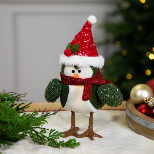 LED Lighted Standing Christmas Bird Figure - 9" - Warm White Light - IMAGE 1