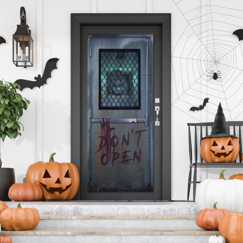 "Don't Open" Hospital Entryway Halloween Scary Door Decoration - 6' - IMAGE 1