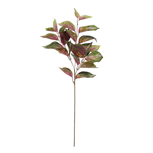30" Purple and Green Ornamental Artificial Coleus Leaf Spray - IMAGE 1