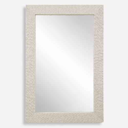 Rectangular Wall Mirror - 59.5" - Stone Veneer Finish - IMAGE 1