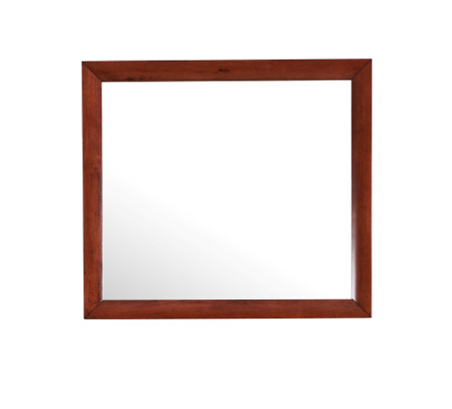 Rectangular Wooden Dresser Mirror - 39" - Red - IMAGE 1