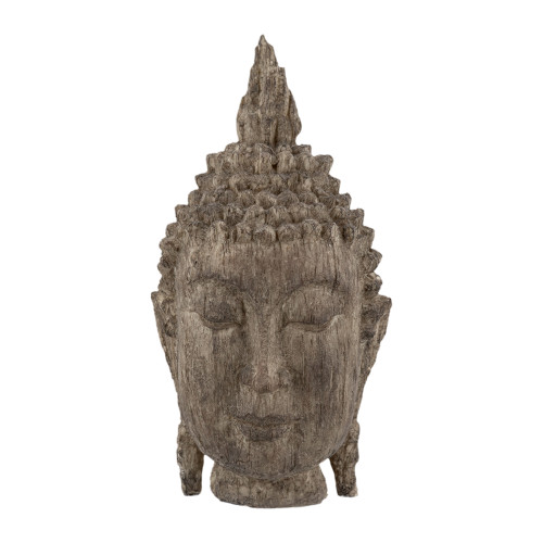 Buddha Head Meditating Sculpture - 12" - IMAGE 1