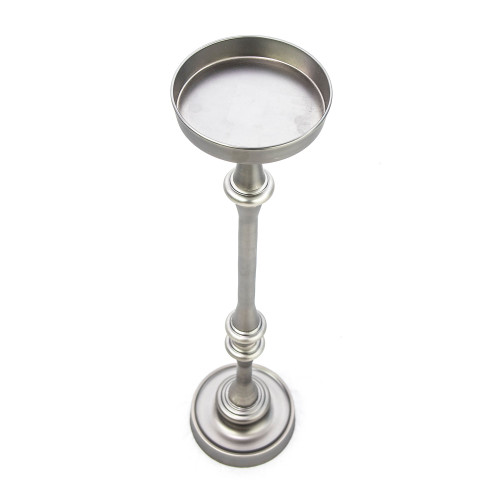 Solid Martini Side Table - 25.75" - Silver - IMAGE 1