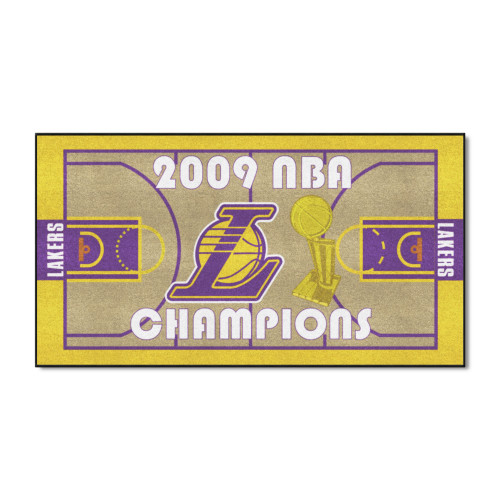 2' x 3.5' NBA Los Angeles Lakers Area Throw Rug Runner - Yellow and Purple - IMAGE 1