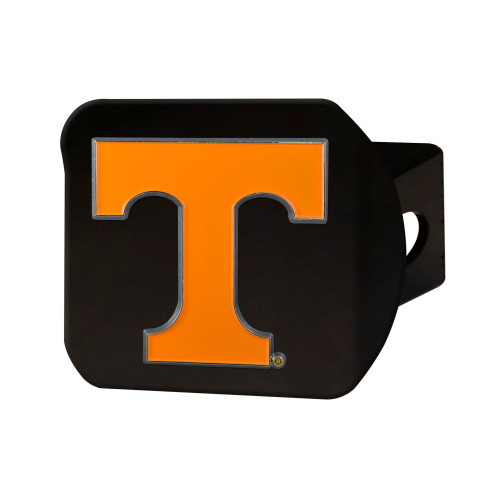 NCAA University of Tennessee Volunteers Color Class III Hitch - Black Hitch Cover Auto Accessory - IMAGE 1