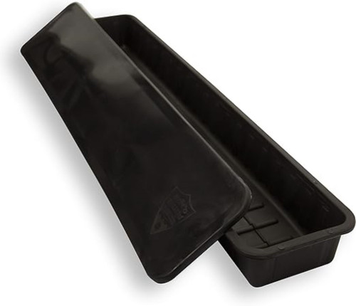 Set of 6 Black Winter Pool Cover Blocks 37.25" - IMAGE 1