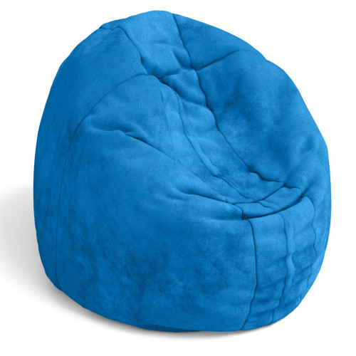 Cocoon Kids Microsuede Bean Bag Chair - 48" - Blue - IMAGE 1