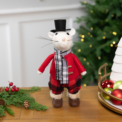 Winter Mouse Christmas Tabletop Figure - 11" - IMAGE 1