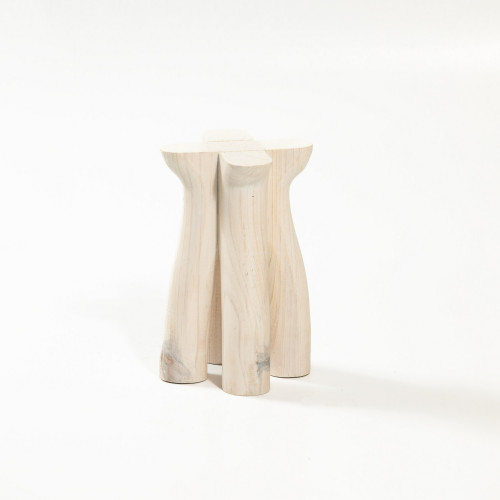 Medium Wooden Pedestal Display Stand - 9" - White - IMAGE 1