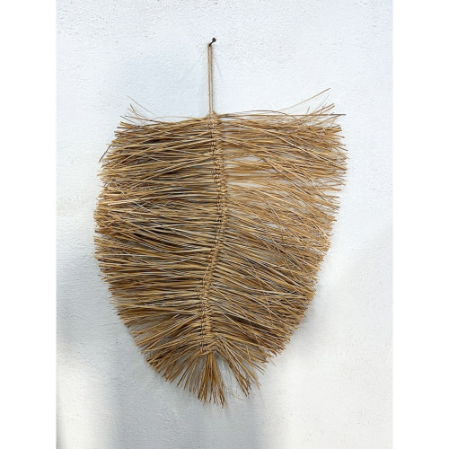 Hanging Leaf Wall Decoration - 23.5” - Brown - IMAGE 1