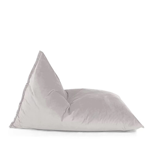 Extra Large Origami Velvet Bean Bag Cover - 55" x 42" - Ivory - IMAGE 1