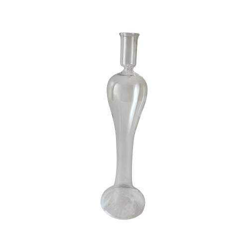 Glass Taper Candle Holder  - 11.5" - Clear - IMAGE 1