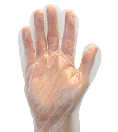 Disposable Powder Free Poly Gloves - Unisex - 1,000 Ct - IMAGE 1