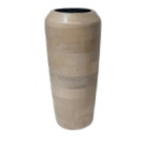 Sun Bleached Standing Wooden Vase - 18" - Brown - IMAGE 1