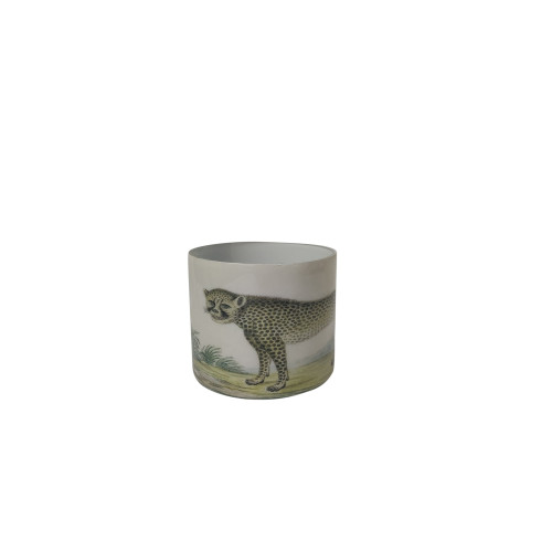 Medium Leopard Votive Candle Holder - 4.75" - Multi-Color - IMAGE 1