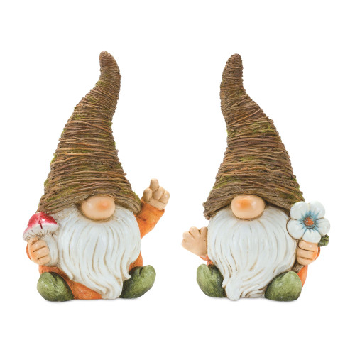 Gnome Outdoor Garden Figurines - 16.5" - Set of 2 - IMAGE 1