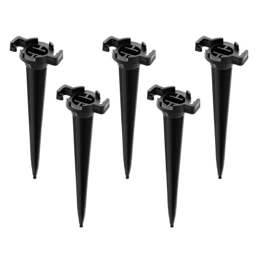 C7 and C9 Outdoor Christmas Light Stakes - 5" - Black - 100pc - IMAGE 1