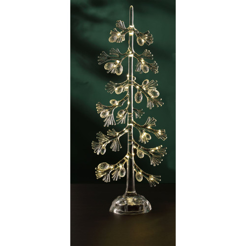 LED Lighted Sparkle Pinecone Christmas Tree Decoration - 20" - IMAGE 1