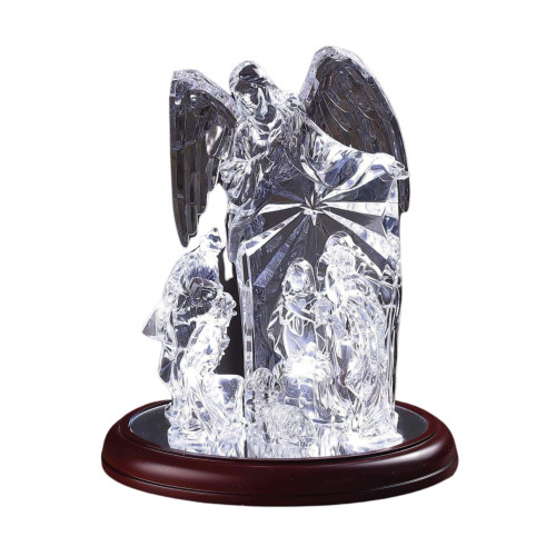 Nativity Figurine Decorations on Wooden Base - 9" - Set of 2 - IMAGE 1