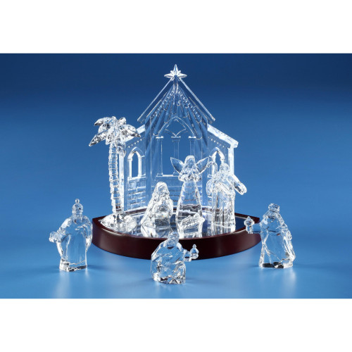 9-Piece Miniature Nativity Christmas Figurine Decorations - 7.5" - Set of 2 - IMAGE 1