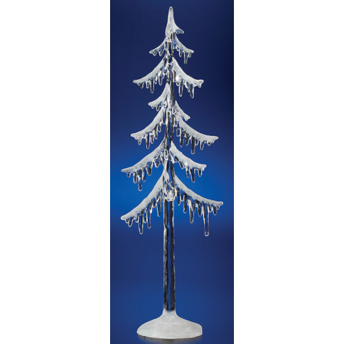 LED Lighted Icicle Christmas Tree Decoration - 18" - IMAGE 1