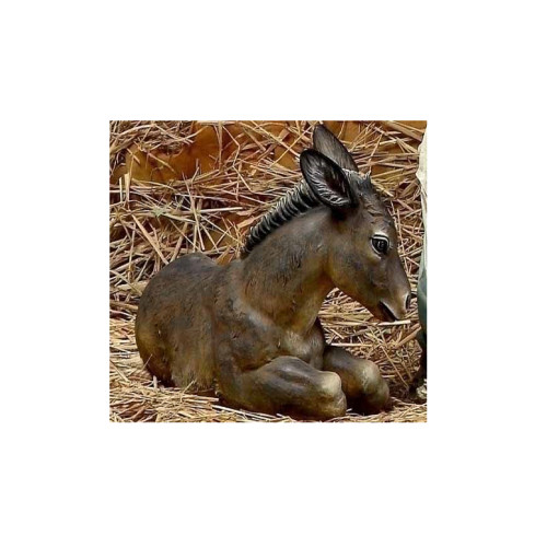 27.5" Seated Donkey Christmas Nativity Statue - IMAGE 1