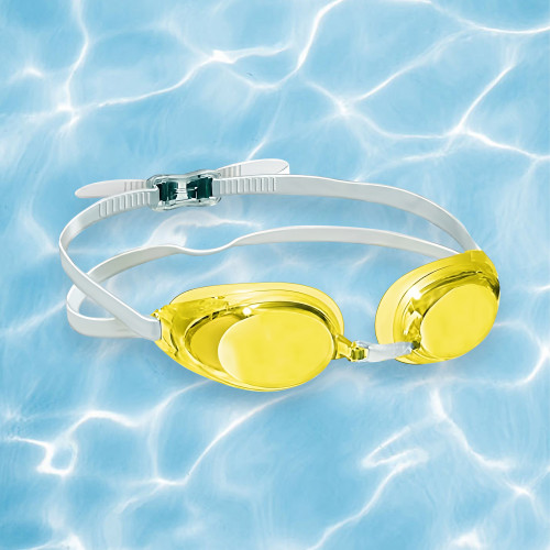 Youth and Adult Race One Finalist Competition Swimming Goggles - Yellow - IMAGE 1