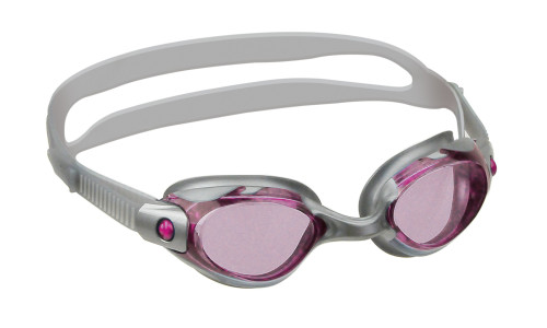 Youth Competition Race One Swimming Goggles - Pink and Gray - IMAGE 1
