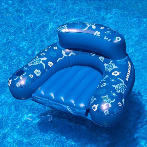 Inflatable Tropical Pool Lounge Chair - 58