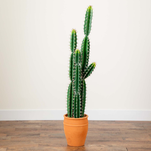 Cactus Artificial Plant with Terracotta Planter - 5' - IMAGE 1
