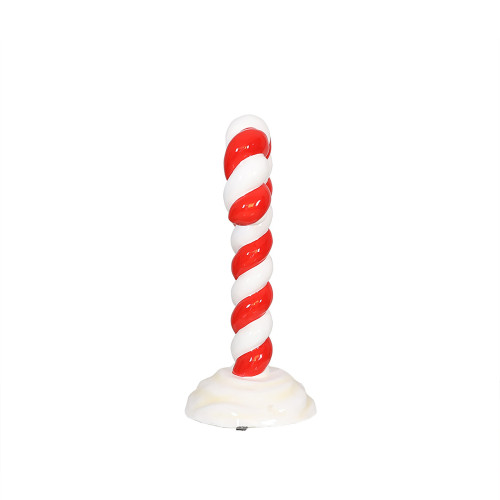 Candy Cane in Snow Commercial Outdoor Decoration - 47" - IMAGE 1