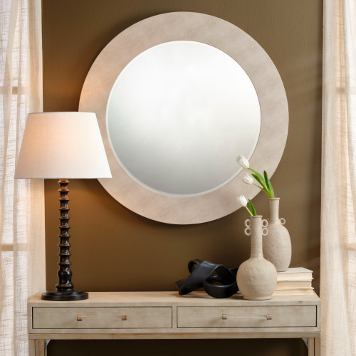 Candlestick Table Lamp with Mango Wood Base - 31" - IMAGE 1