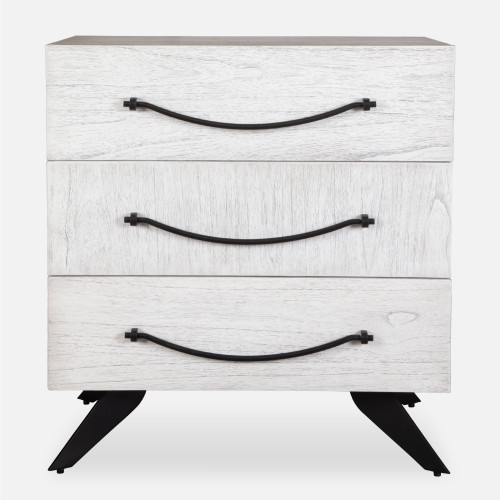 3 Drawers Storage Chest - 34" - White - IMAGE 1