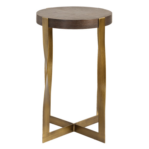 Side Accent Table - 24" - Brass Finish - IMAGE 1
