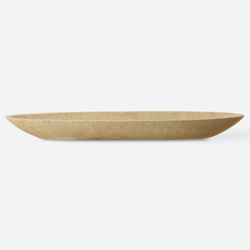 Solid Decorative Canoe Bowl - 29" - Cream - IMAGE 1