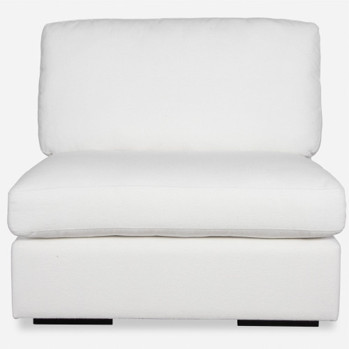 Refuge Solid Armless Modular Seat for Sectional Sofa - 40" - Arctic White - IMAGE 1