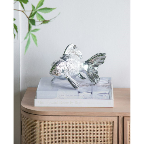 Large Mr. Limpet Fish - 10" - Chrome Finish - IMAGE 1