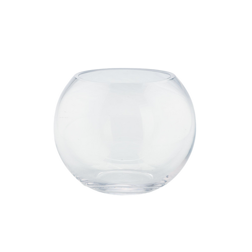 8" Clear Glass Bubble Bowl Floating Tealight Candle Holder - IMAGE 1