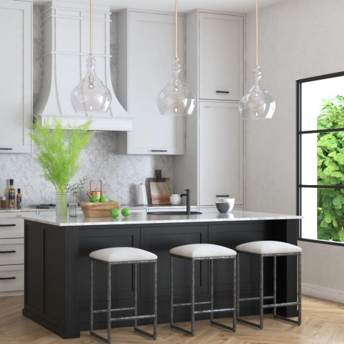 Open Frame Base Counter Stool - 26" - Gray - IMAGE 1